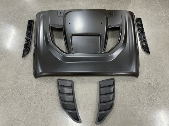 Jeep Wrangler JK Steel Hood, E-Coated